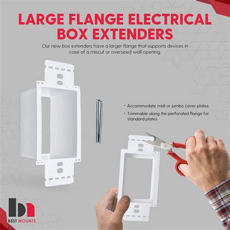 electrical power outlet box extender|adjustable electrical box extender.